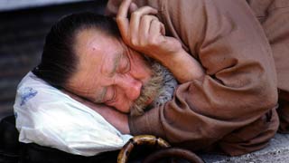 Beskućnik koji spava