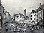 Market at the Freyung, around 1760 (Photo: MA 59)