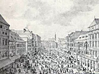 Neuer Markt around 1725 (Photo: MA 59)
