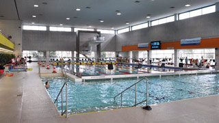 Schwimmbecken im Hallenbad Floridsdorf