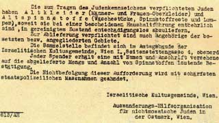 Order to the jewish community (1942)