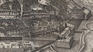 View of the city created by Jacob Hoefnagel (1609)