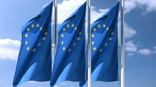 Three EU flags