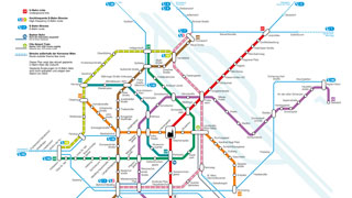 Karte des knftigen Wiener U-Bahn-Netzes