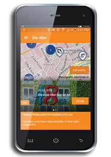 Startbildschirm der 48er-App