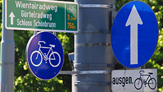 Verkehrszeichen fr den Radverkehr