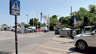 Kreuzungsbereich Auhofstrae - Bossigasse