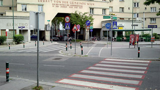 Kreuzungsbereich Fendigasse - Siebenbrunnenfeldgasse