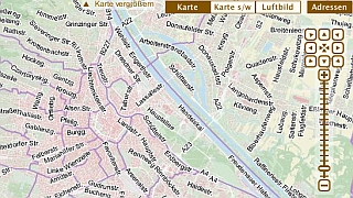 Ausschnitt aus dem wien.at-Stadtplan mit Navigationsleiste