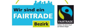 Logo "Wir sind ein Fairtrade-Bezirk"