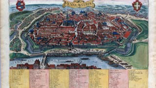 Pogled na Beč iz ptičje perspektive prema Braun-Hogenbergu u stilu Jakoba Hoefnagela