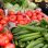 copyright: C.W. - WH-Digital Marktstand mit Tomaten und Gurken
