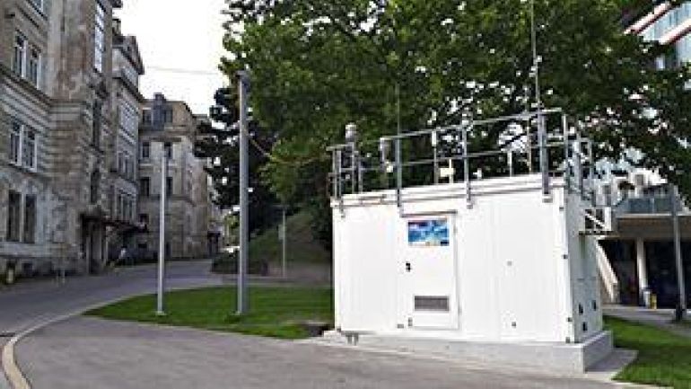 copyright: DI Dr. Heinz Tizek, MA 22 Luftmessstelle nahe dem Währinger Gürtel