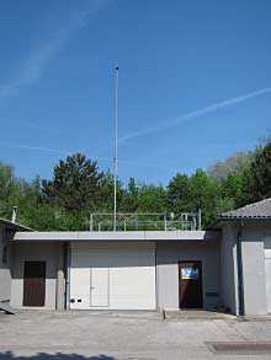 Gebäude der Messstelle Lobau