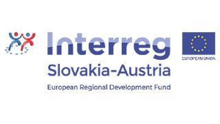 copyright: European Regional Development Fund, European Union Logo "Interreg Slovakia-Austria"