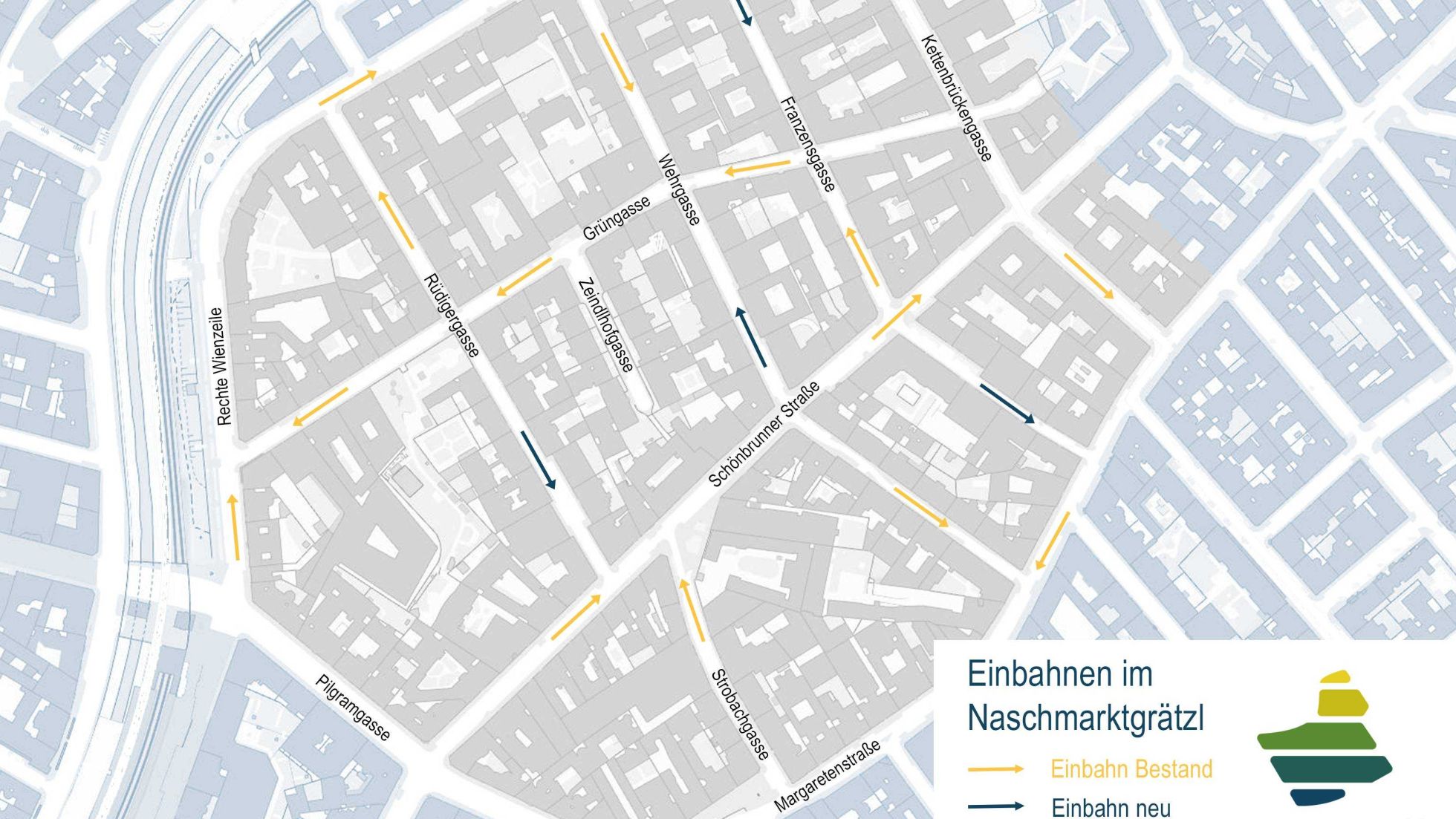 copyright: BV 5 : Grafik mit der neuen Einbahnführung