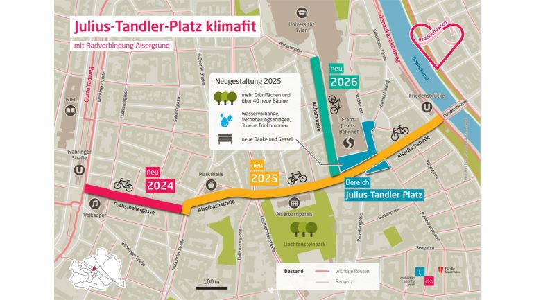 Umgebungsplan Julius-Tandler-Platz