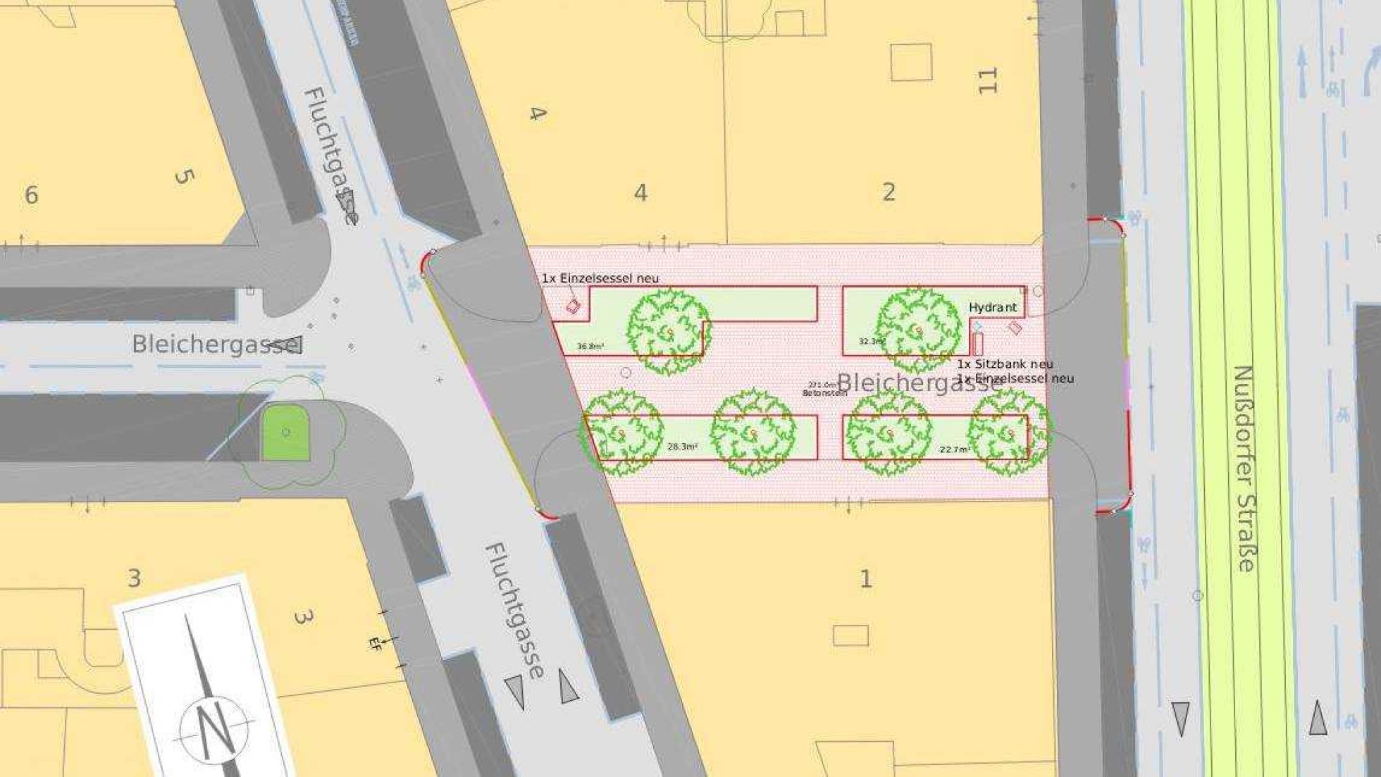 copyright: BV 9 Plan für die Bleichergasse