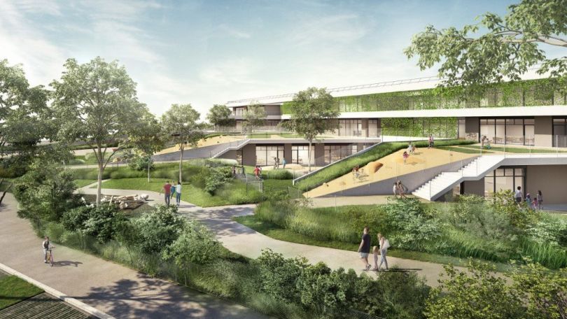 copyright: Stadt Wien - Stadtplanung Rendering des Bildungscampus