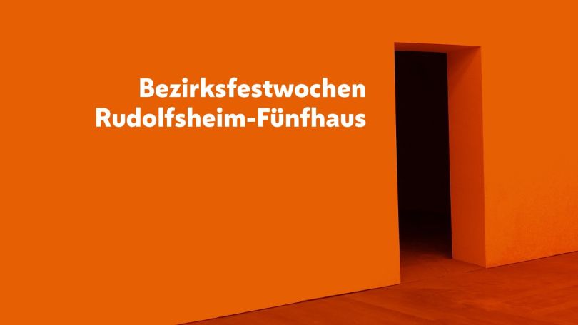 Grafik von einer Türöffnung in einer orangenen Wand