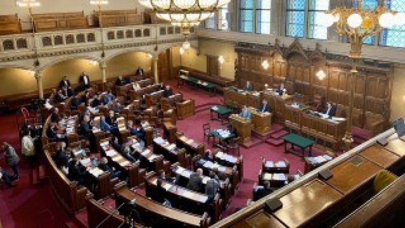 Blick in den Landtagssaal