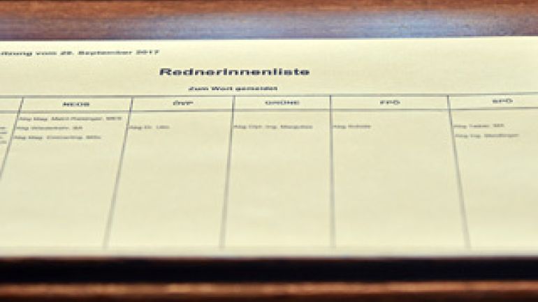 Dokument "Rednerliste"