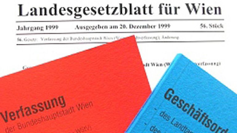 Das Landesgesetzblatt für Wien und die Geschäftsordnung als Printprodukt