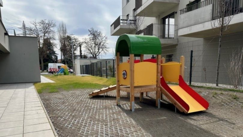 copyright: Stadt Wien - Kindergärten/Claudia Hörman Außenbereich Kindergarten Gerasdorfer Straße 117