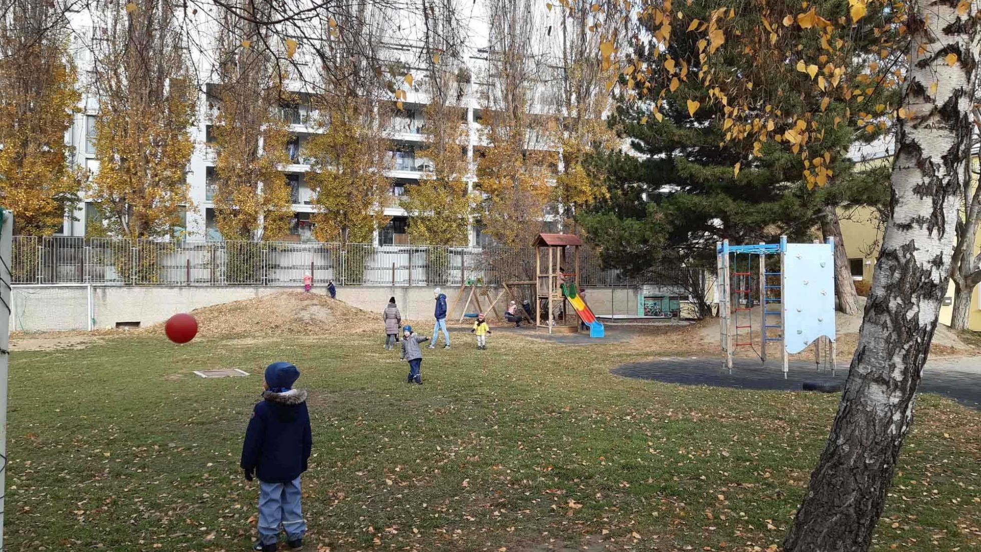 Außenbereich Kindergarten Galvanigasse 1-3
