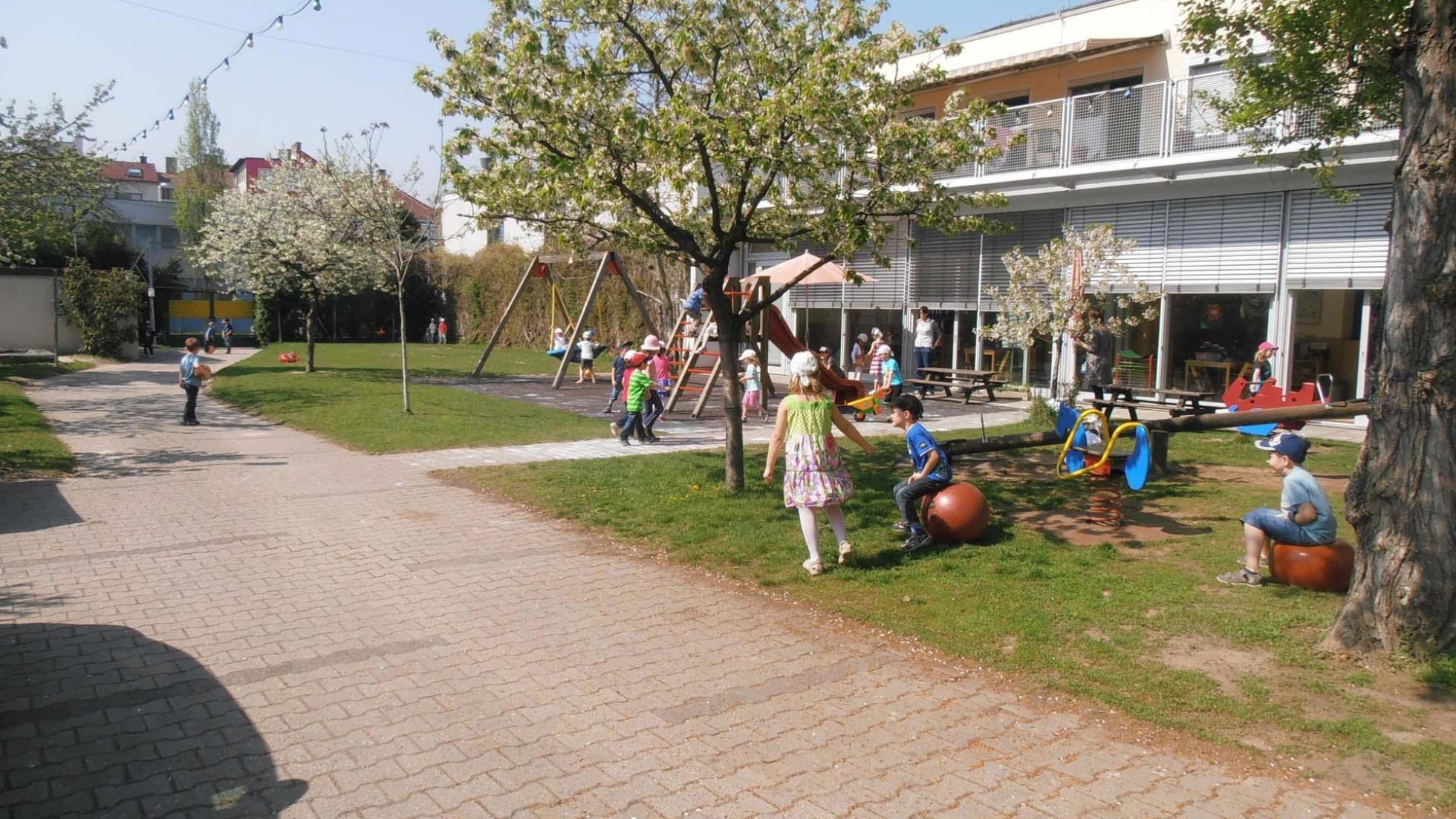 Außenbereich Kindergarten Wagramer Straße 150