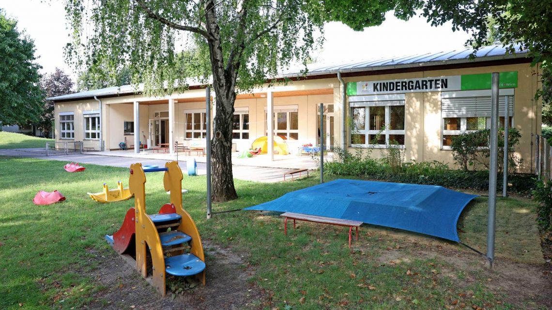 Außenbereich Kindergarten 1210 Aistgasse 38