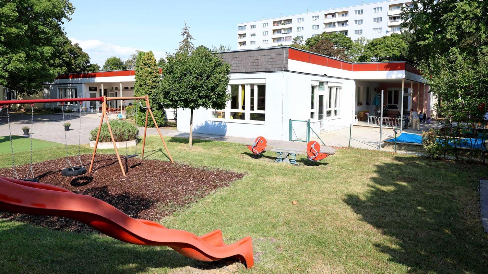copyright: MA10/VOTAVA Außenbereich Kindergarten Dominik-Wölfel-Gasse 15