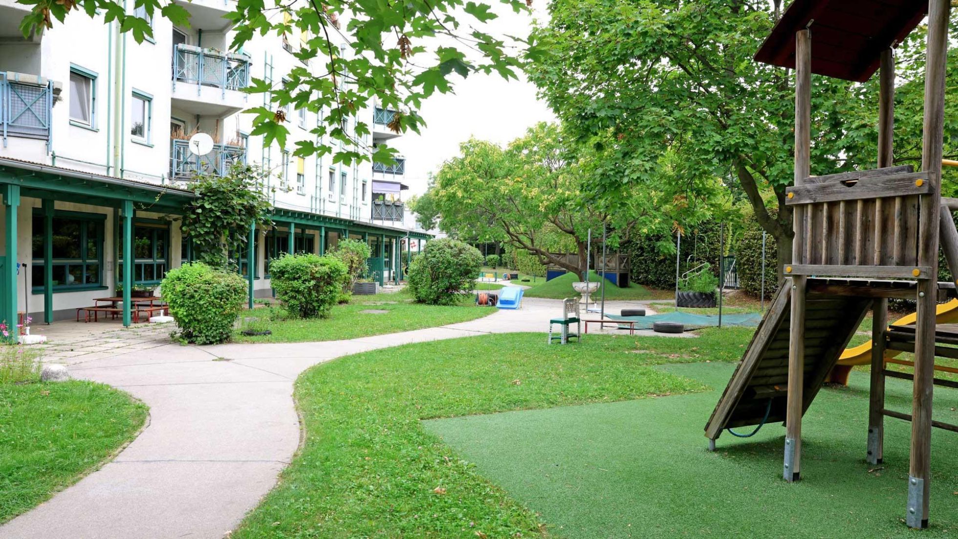 copyright: MA10/VOTAVA Außenbereich Kindergarten Dattlergasse 4