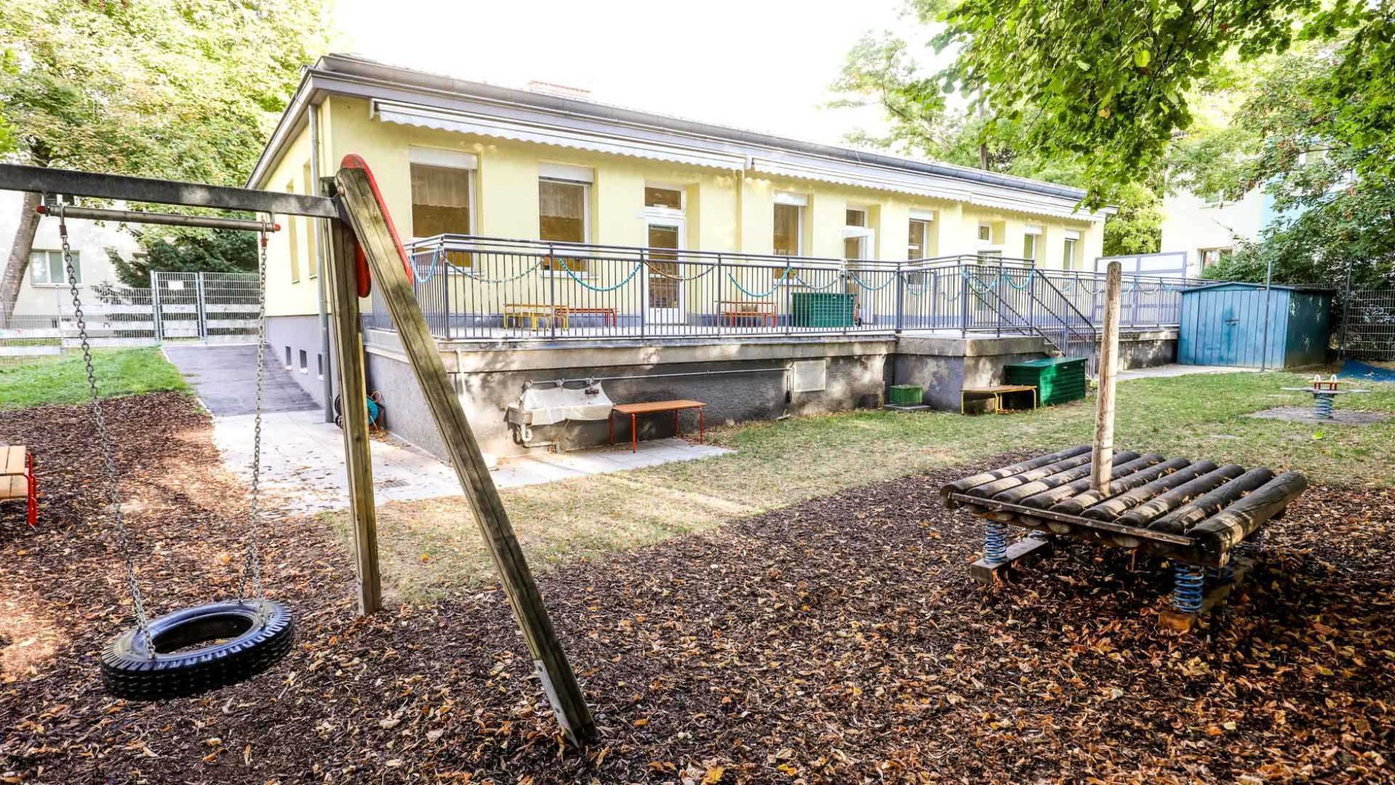 Außenbereich Kindergarten Schöpfleuthnergasse 4a