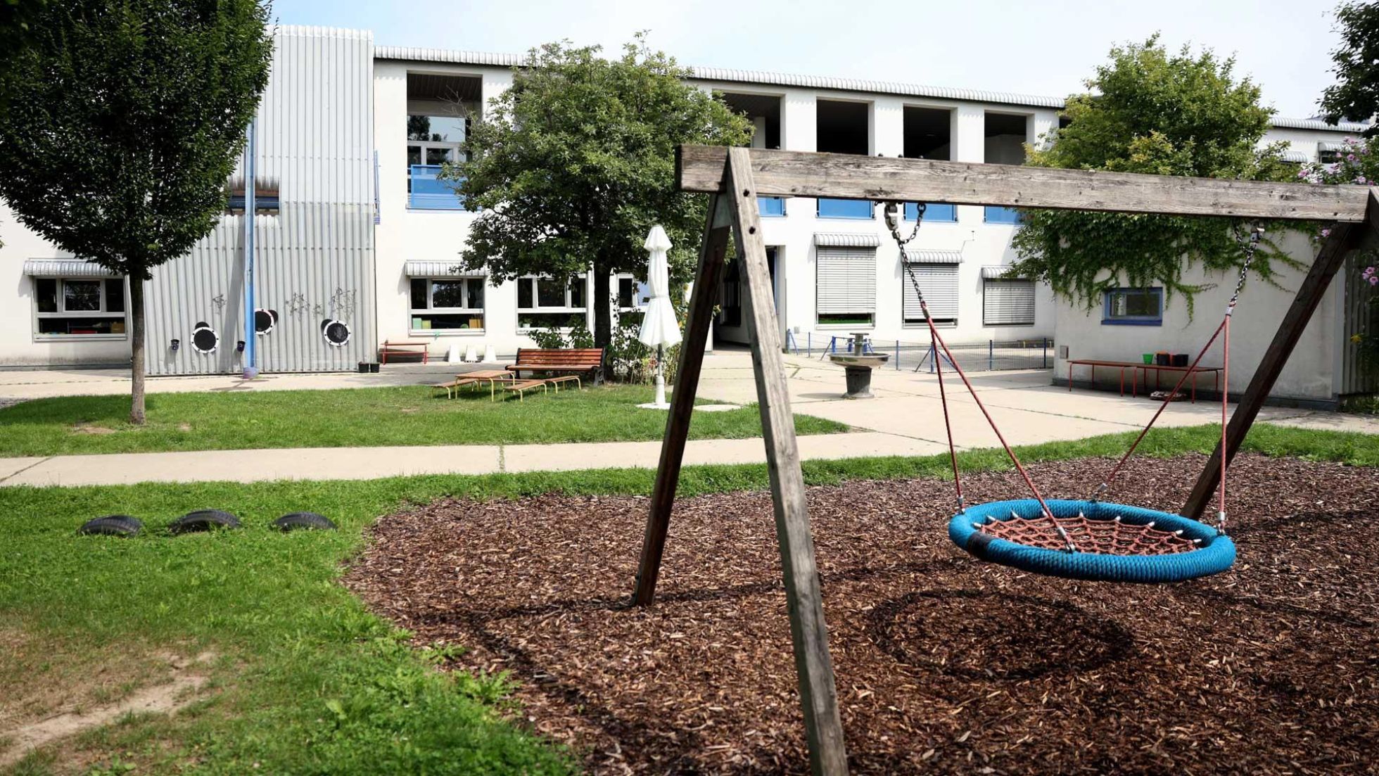 copyright: MA10/VOTAVA Außenbereich Kindergarten Schumpeterweg 4