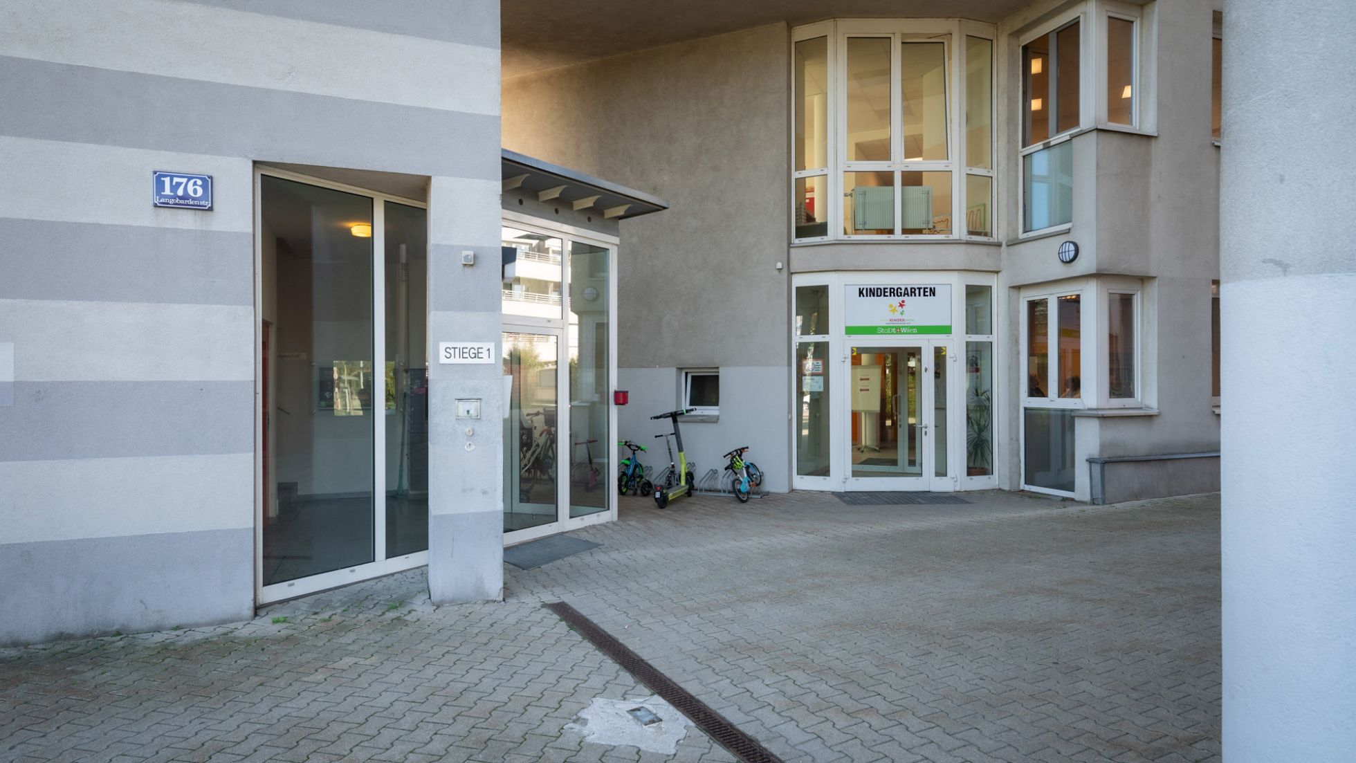 copyright: MA 10/ DAVID BOHMANN Gebäude Kindergarten Langobardenstraße 1761