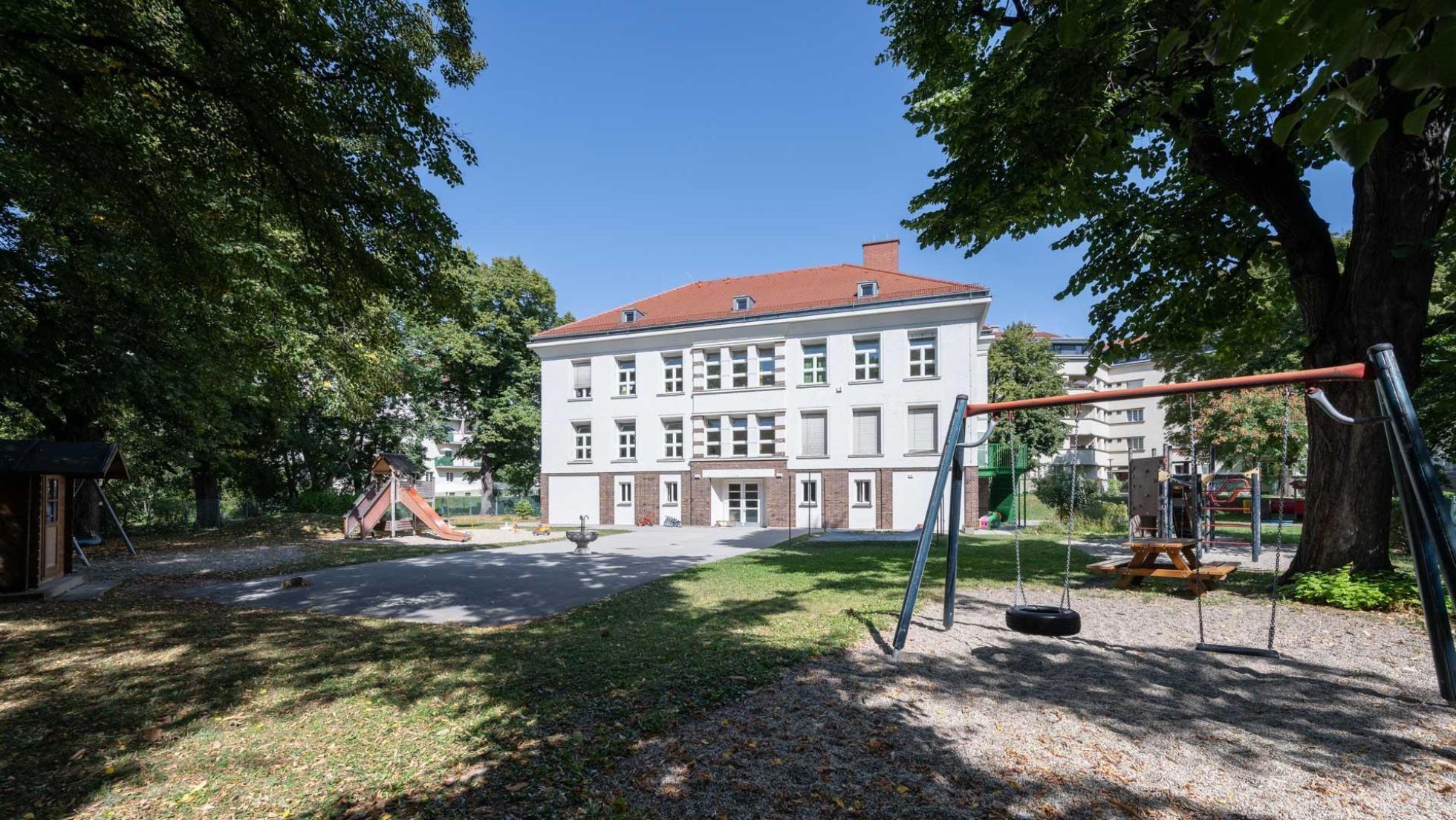 Außenbereich Kindergarten Schüttaustraße 1