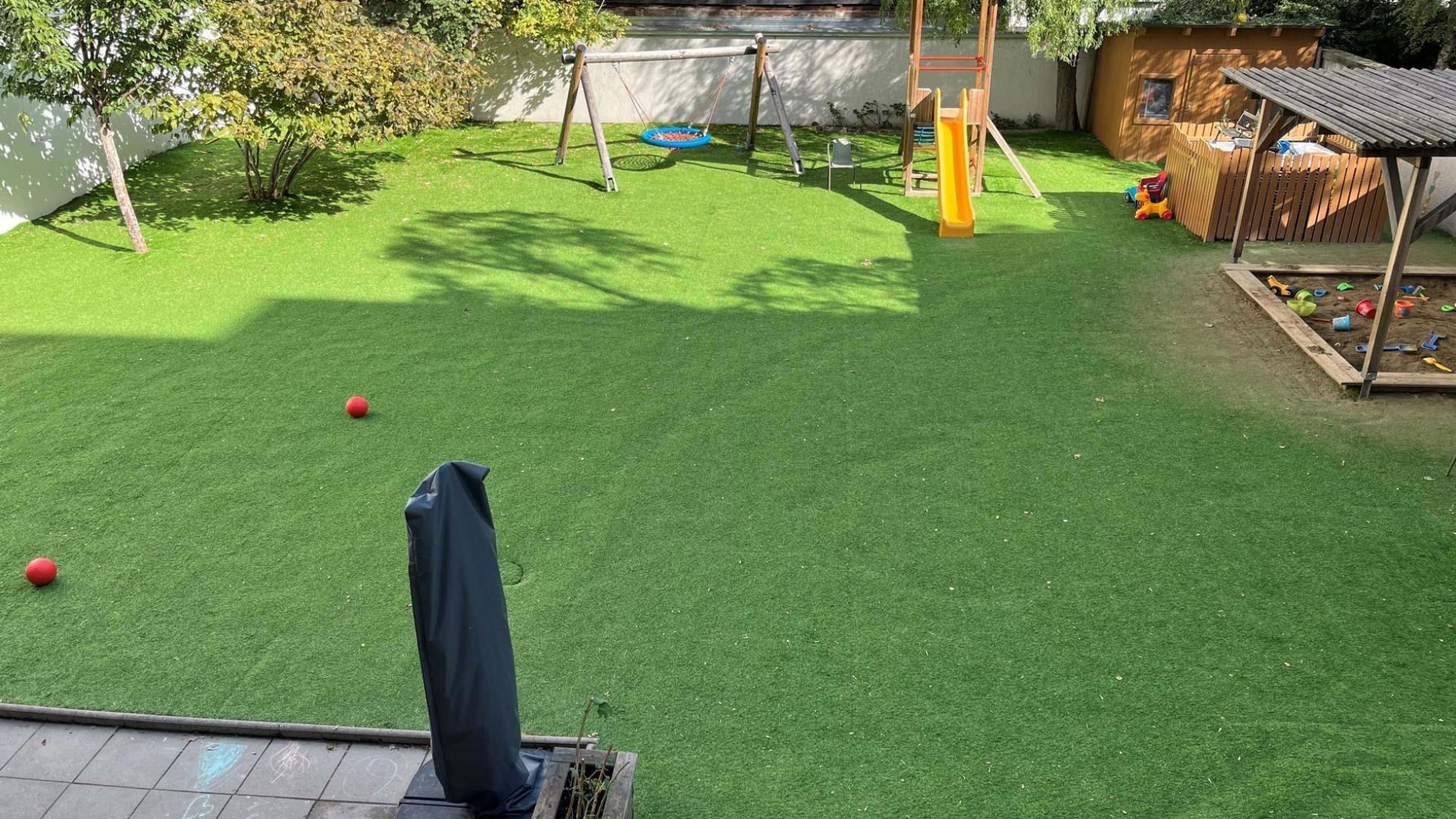 Außenbereich Kindergarten Schiffmühlenstraße 59