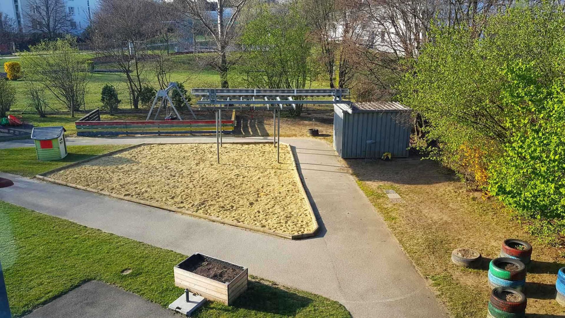 Außenbereich Kindergarten Etrichstraße 19