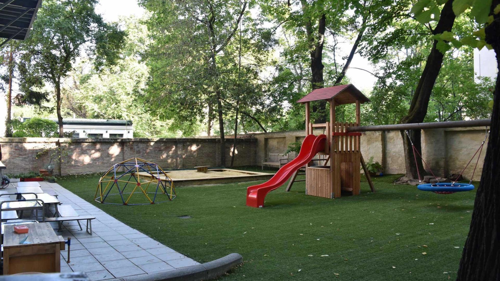 Außenbereich Kindergarten Schönburgstraße 17