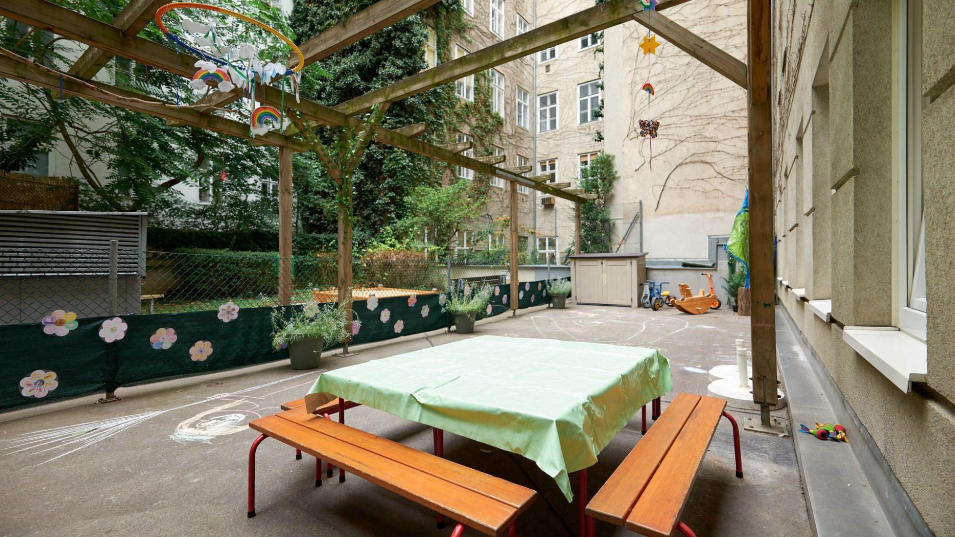 Außenbereich Kindergarten Argentinierstraße 44