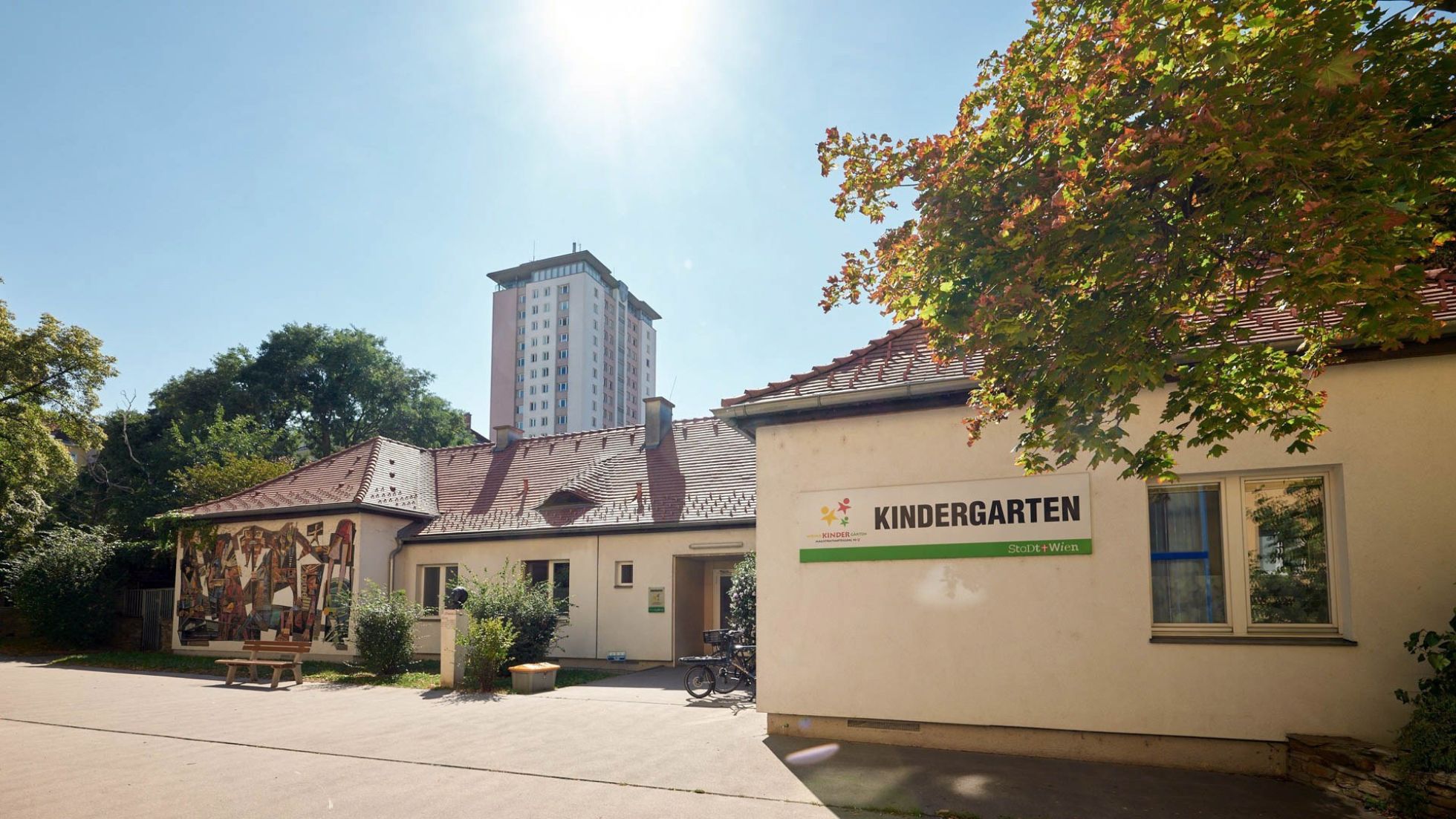 copyright: MA10/Markus Wache Gebäude Kindergarten Reinprechtsdorfer Straße 1c
