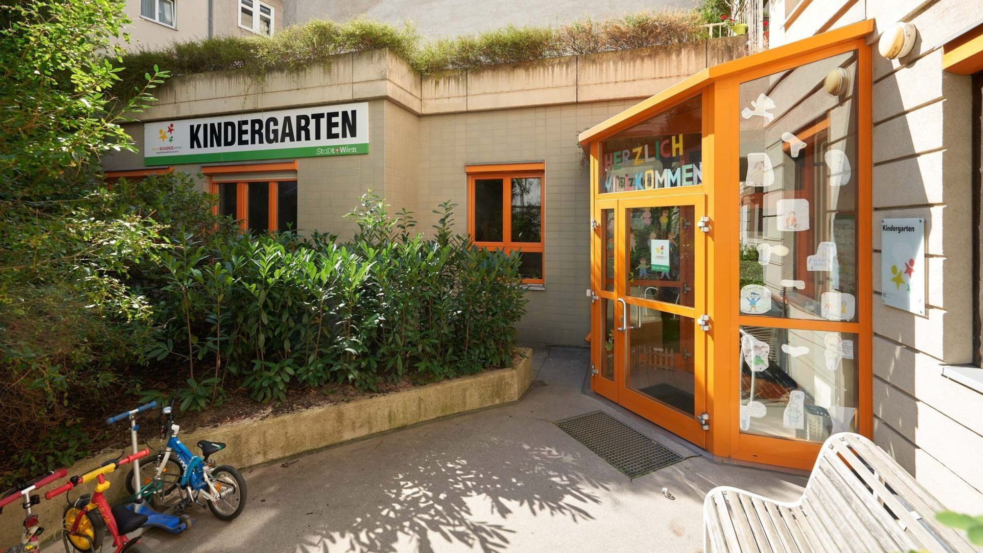copyright: MA10/Markus Wache Gebäude Kindergarten Schönbrunner Straße 34