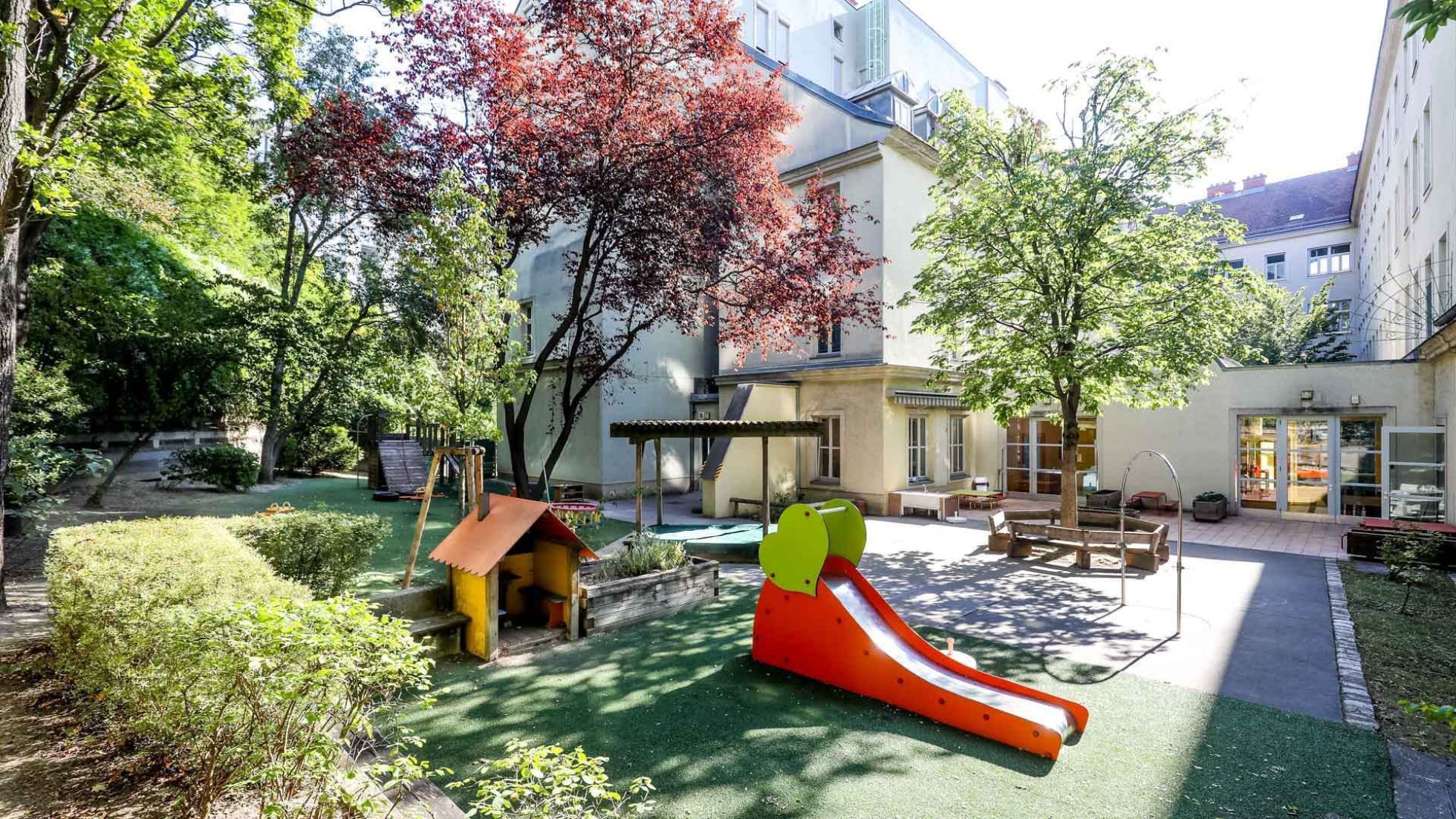 Außenbereich Kindergarten Lazarettgasse 6-8