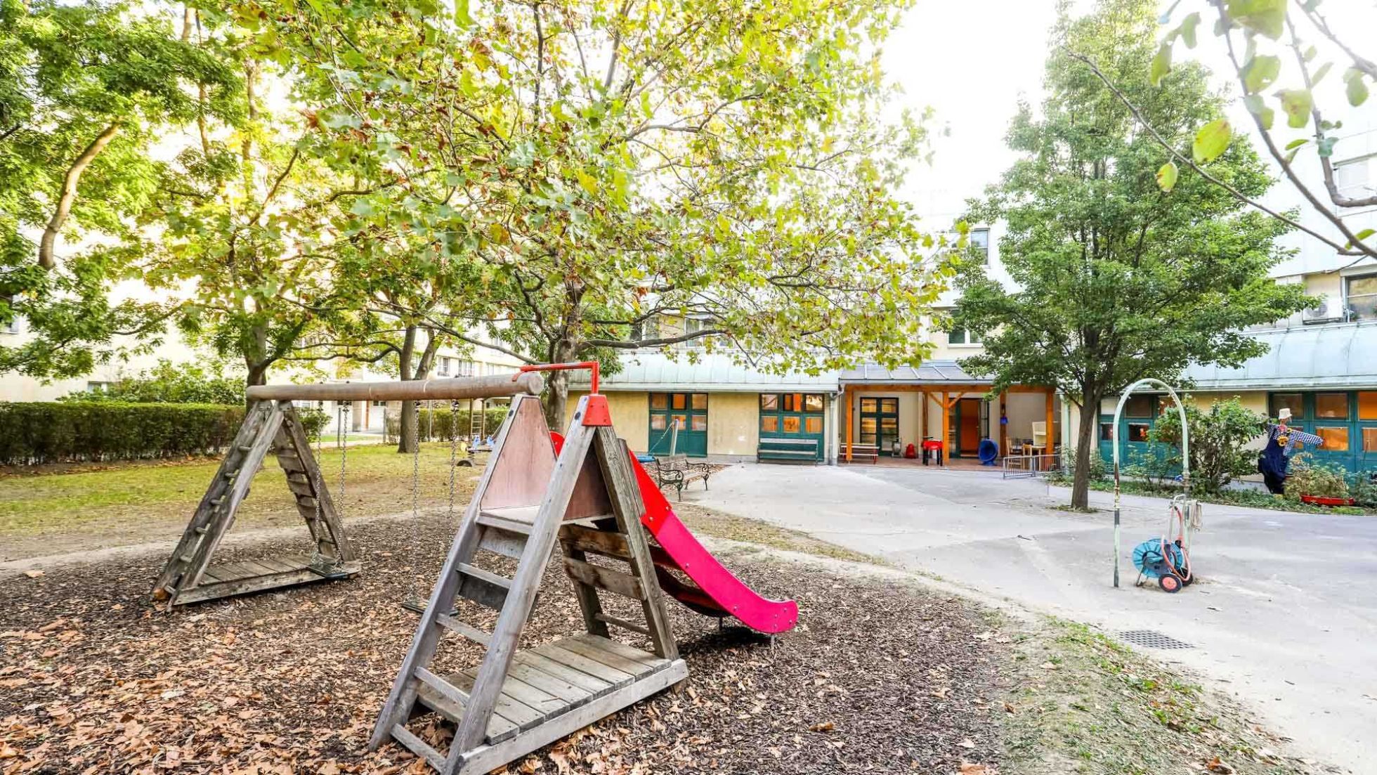 copyright: MA10/Christian Fürthner Außenbereich Kindergarten Dopplergasse 2a