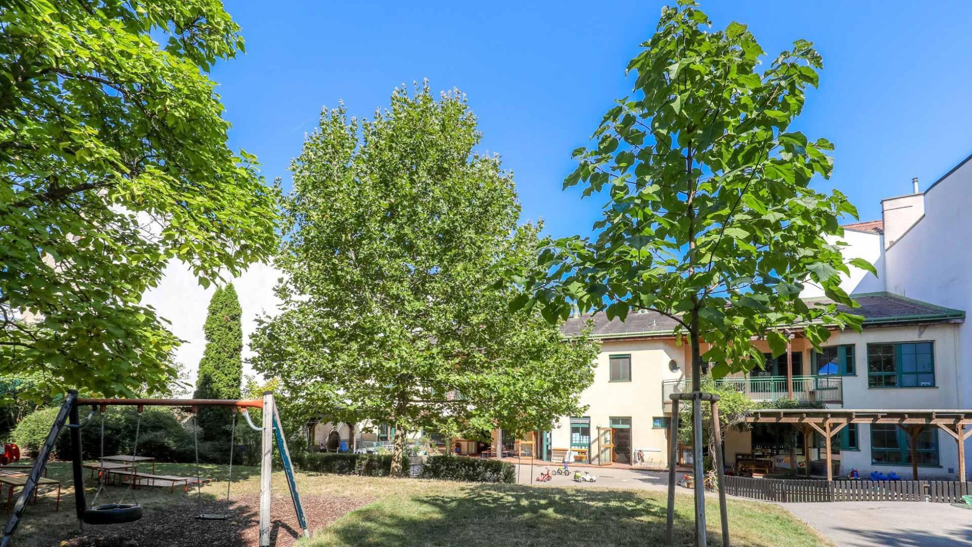 Außenbereich Kindergarten Dornbacher Straße 53