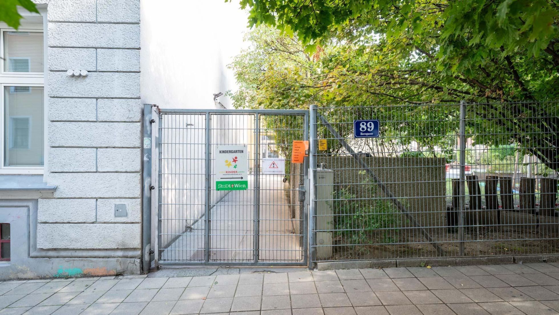 copyright: MA 10/ DAVID BOHMANN Gebäude Kindergarten Herzgasse 89
