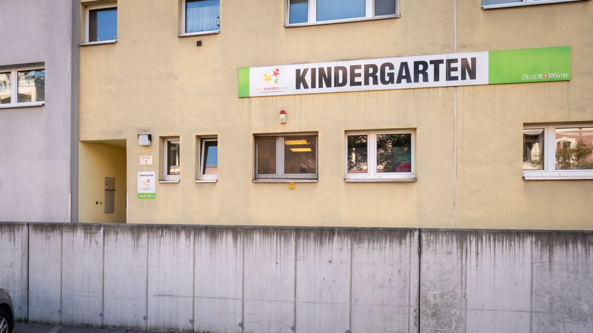 copyright: MA 10/ DAVID BOHMANN Gebäude Kindergarten Inzersdorfer Straße 111