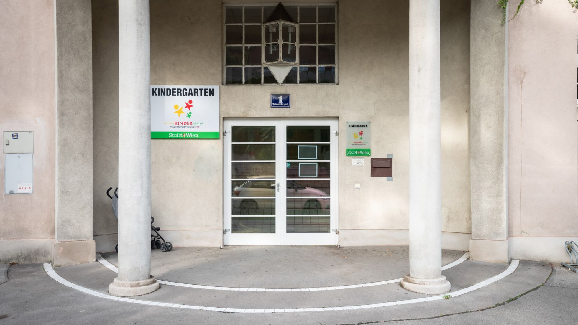 copyright: MA 10/ DAVID BOHMANN Gebäude Kindergarten Waldmüllerpark 1