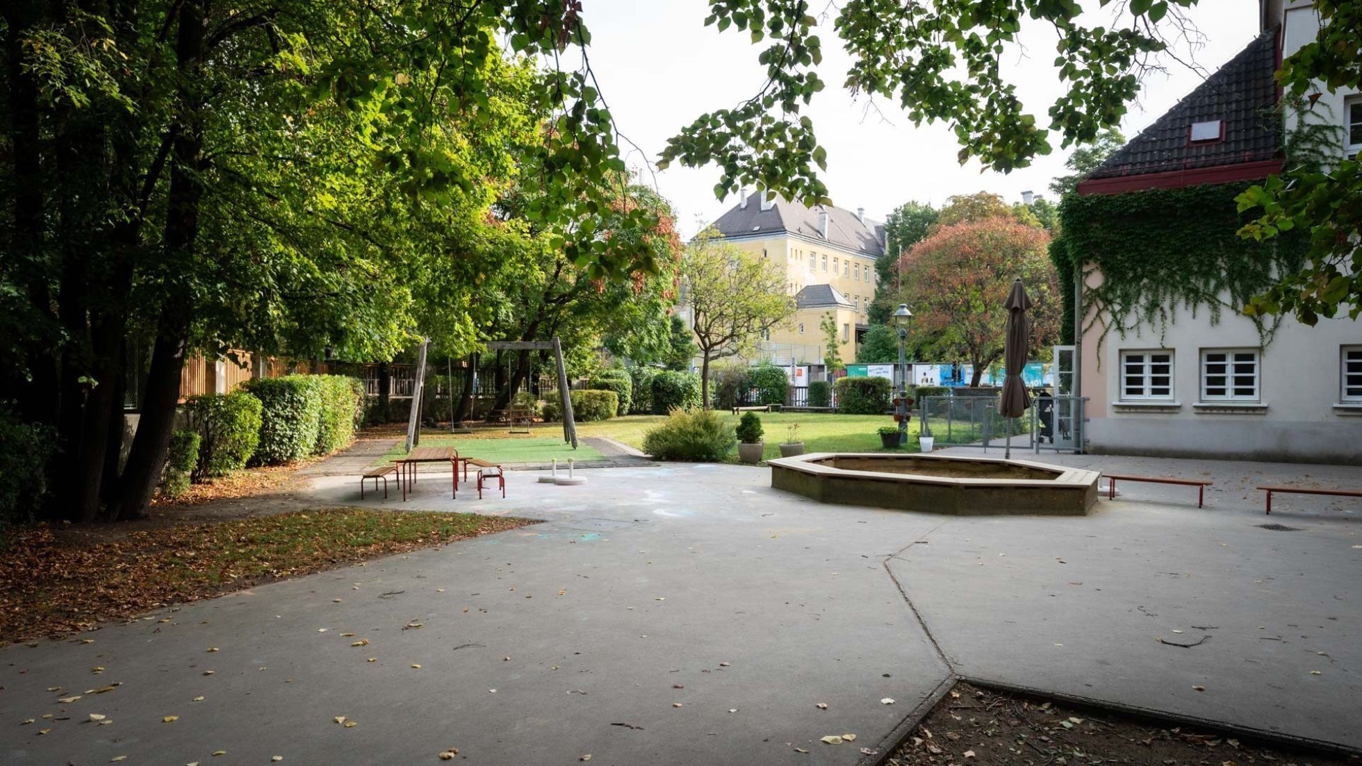 copyright: MA 10/ DAVID BOHMANN Außenbereich Kindergarten Waldmüllerpark 1